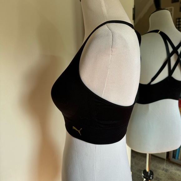 Puma Large Black Sports Bra - Picture 3 of 5